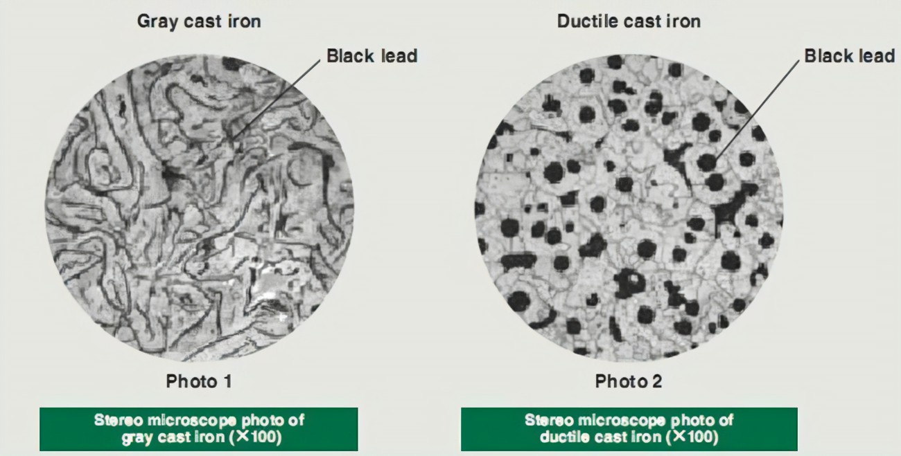 Differentia Gray Ferrum et Ductile Iron